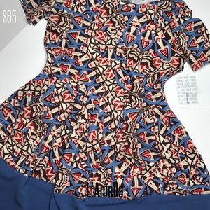 DIPPED! LuLaRoe Amelia Dress Pockets Pleats